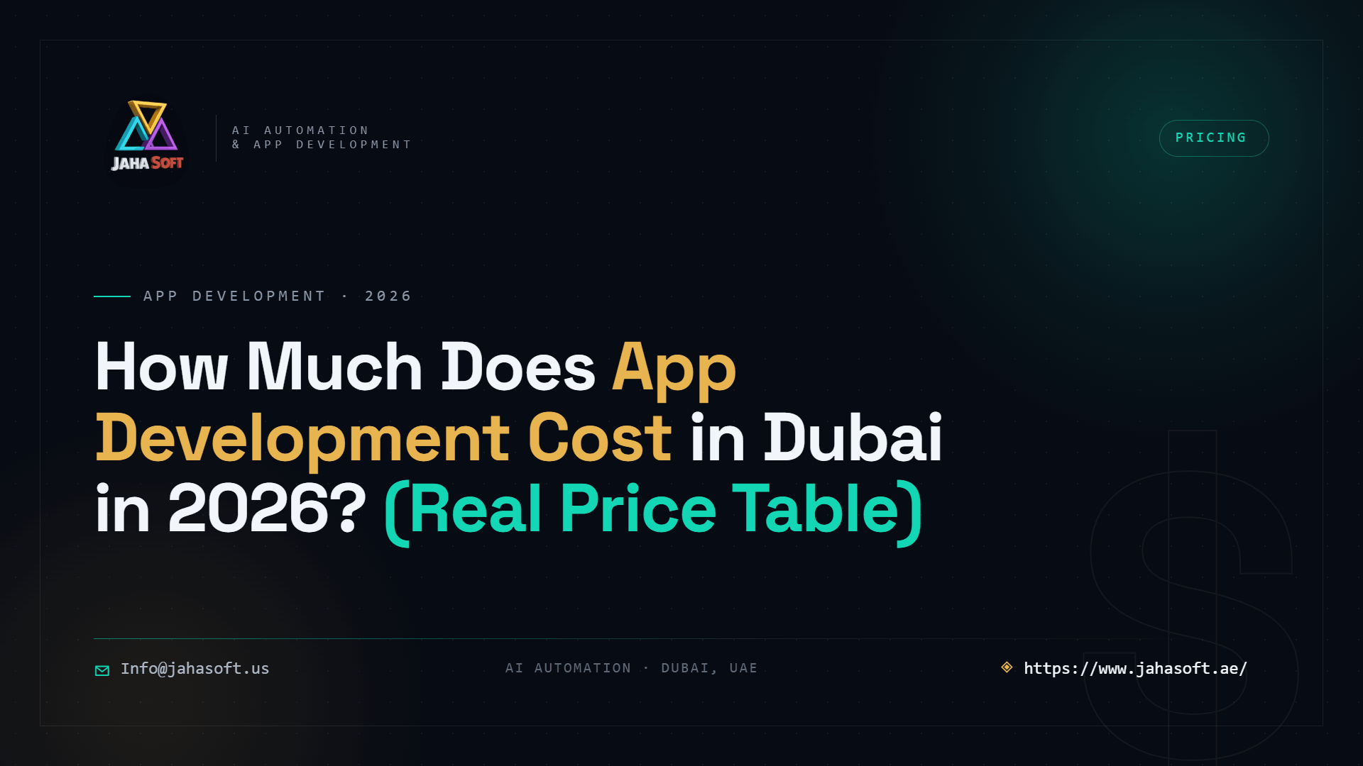 How Much Does App Development Cost in Dubai in 2026? (Real Price Table)